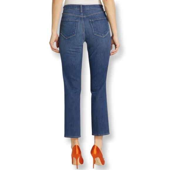 L’AGENCE Alexia High Rise Crop Cigarette Jeans In Pike - Picture 2 of 8